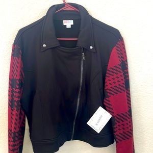 Women's Small Lularoe Presley Moto Jacket NWT